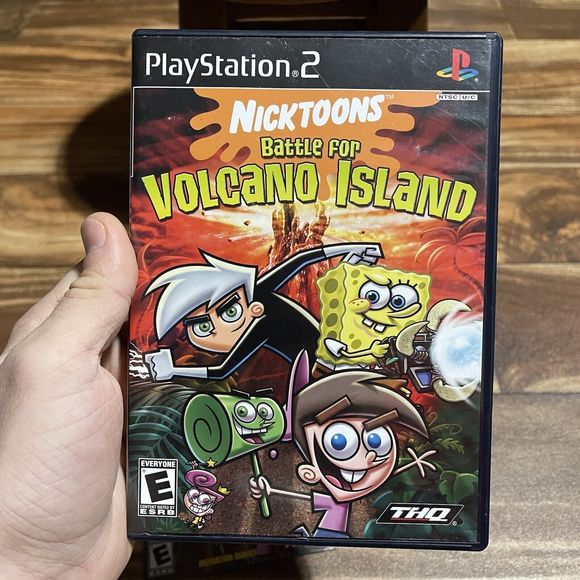 Nicktoons: Battle for Volcano Island (Sony PlayStation 2, 2006) CIB Complete - Picture 4 of 7